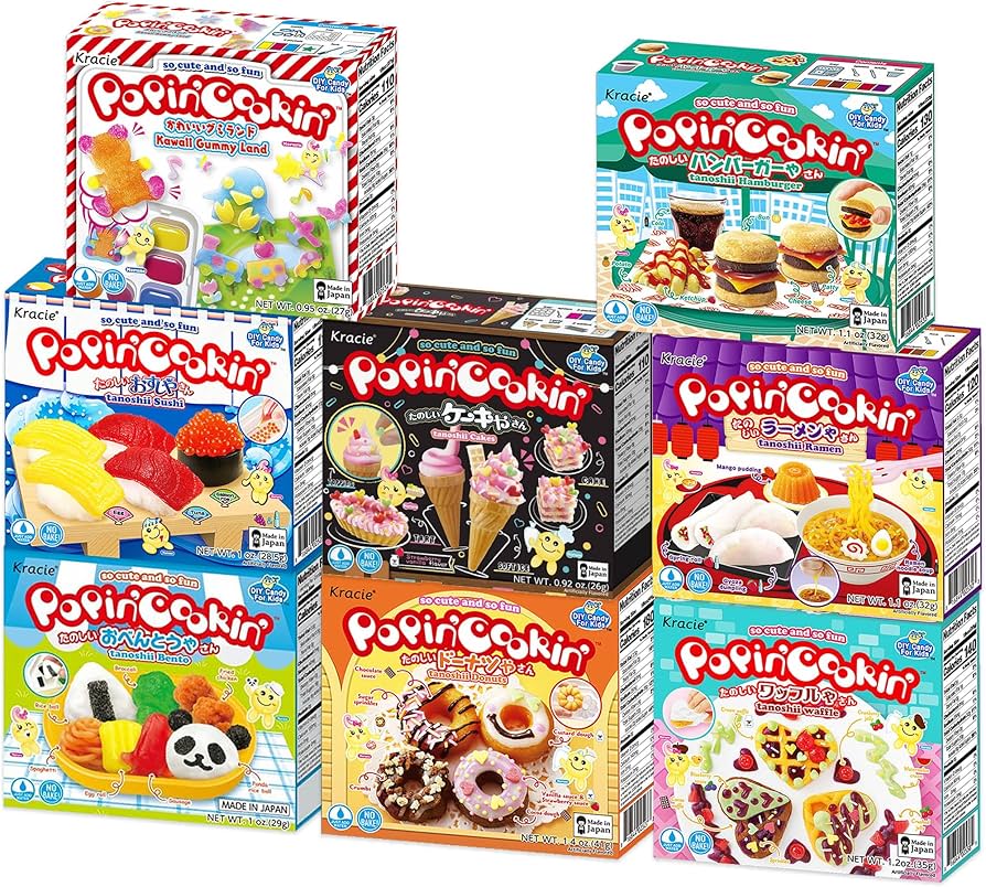 Amazon.com : K-Munchies Kracie Popin Cookin Kits - 8 Pack Assorted
